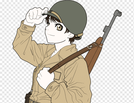 Солдат в мультяшном стиле