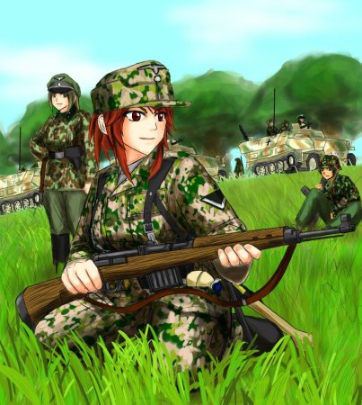 Аниме Солдатка Германии