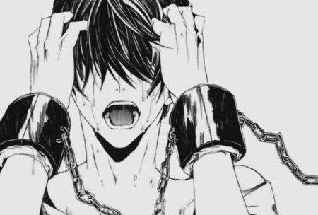 Заплаканное лицо аниме