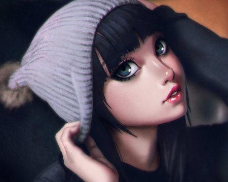 Арт девушки на аву