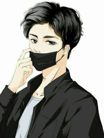 Аниме парень в маске