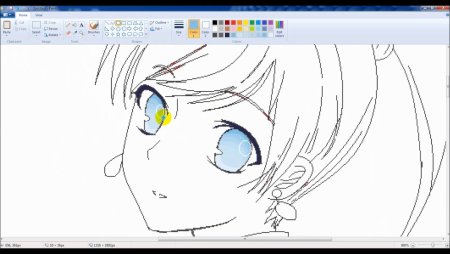 Paint рисунки аниме