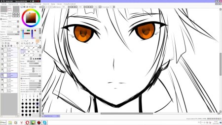 Рисование в Paint Tool Sai