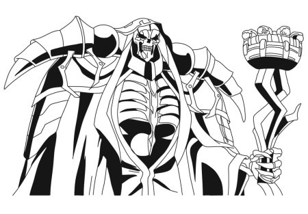 Оверлорд раскраска