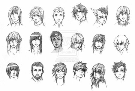 Причёски для мальчиков аниме