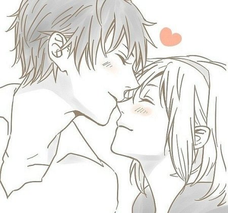 Поцелуй в носик аниме