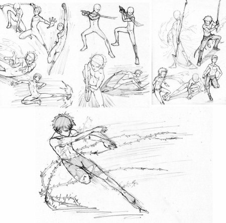 Референсы бой аниме