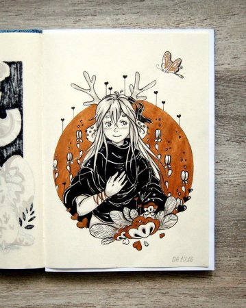 Рисунки в скетчбук