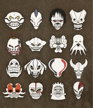 Блич маски Вайзардов