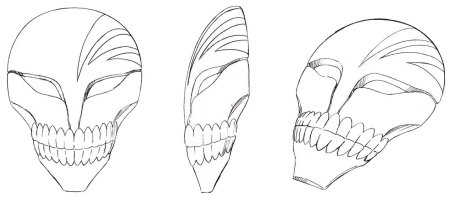 Маска Ичиго Куросаки чертеж