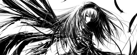 Аниме черно белое