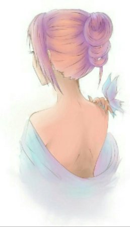 Девушка на пляже арт