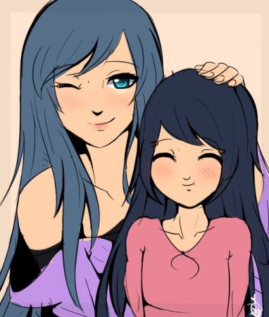 Аниме мама и дочка