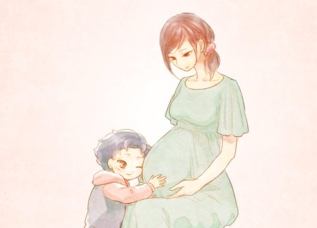 Беременная аниме