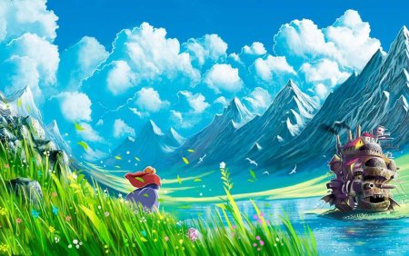 Пейзажи Хаяо Миядзаки Ходячий замок