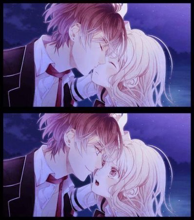 Аниме Дьявольские возлюбленные поцелуй