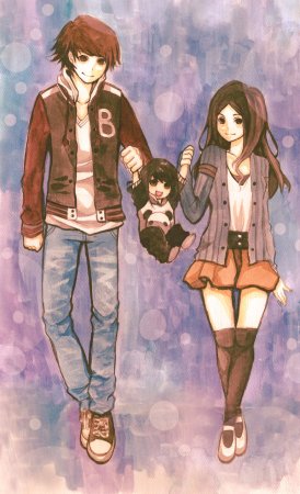 Аниме Левушка с ребенком