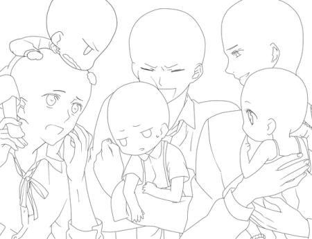 Аниме семья референсы