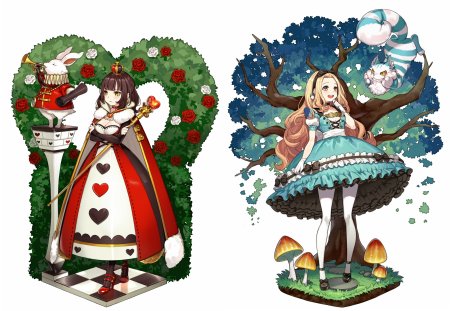 Кавайные девочки в полный рост