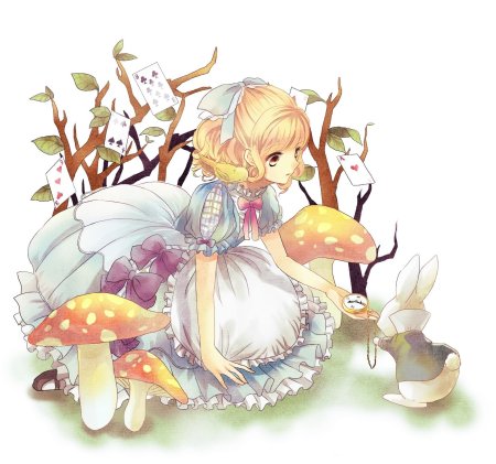 Алиса в стране чудес аниме в полный рост