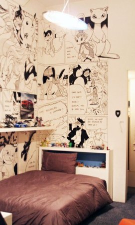 Украшение комнаты в стиле аниме