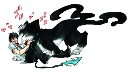 Кот Рина синий экзорцист