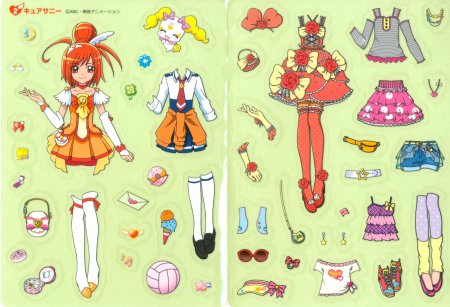 Бумажные куклы pretty Cure