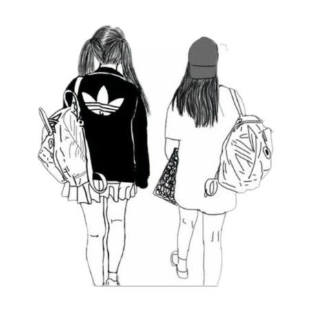 Раскраски тамблер подруги