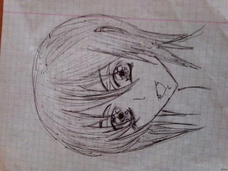 Аниме рисунки ручкой