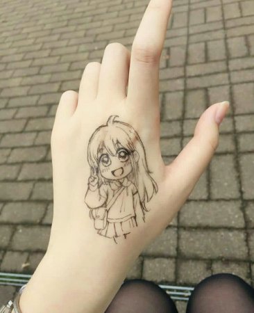Аниме девушки с тату