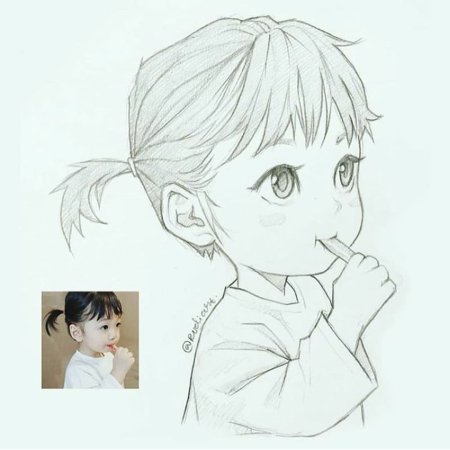 Рисование аниме для детей