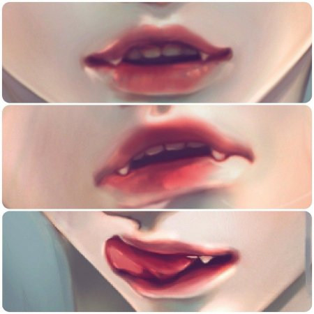 Девушка с клыками Эстетика