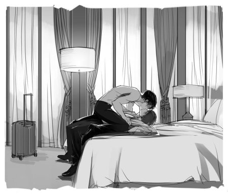 Леви Аккерман в постели