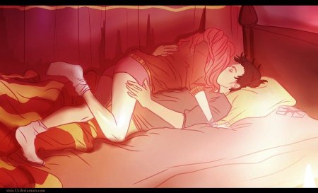 Аниме парочки в кровати