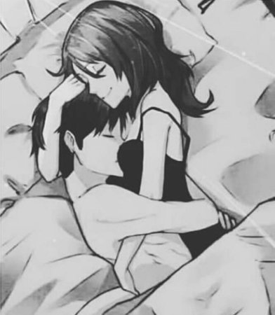 Аниме парочки в кровати