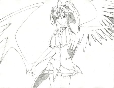 Раскраска аниме DXD
