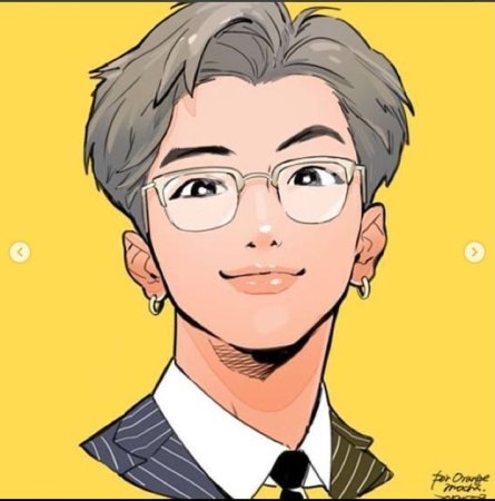 БТС Намджун мультяшный