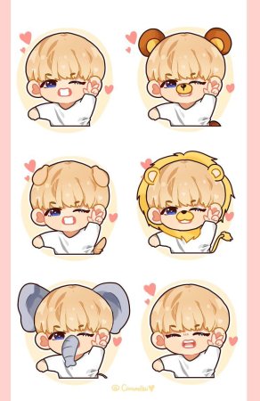 Чиби Тэхен из БТС