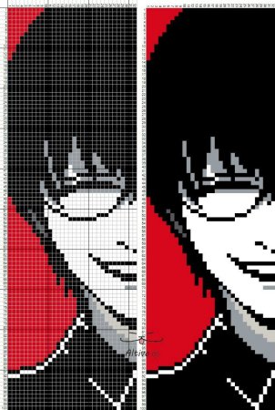 Схемы фенечек прямым плетением аниме