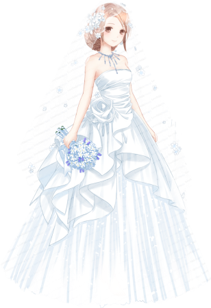 Красивые Свадебные платья аниме