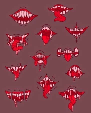 Острые зубы референс