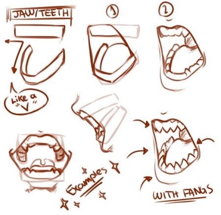 Туториал по рисованию зубов