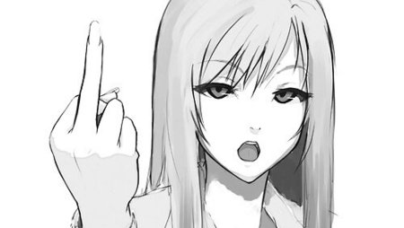 Аниме рука фак