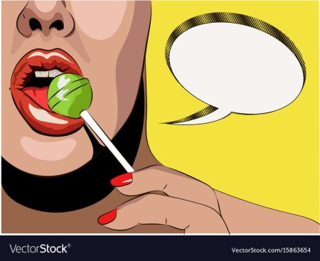 Мультяшная девочка с Чупа чупсом