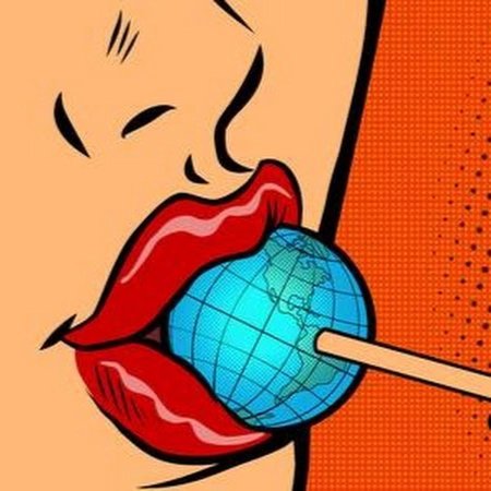 Поп арт с Чупа чупсом