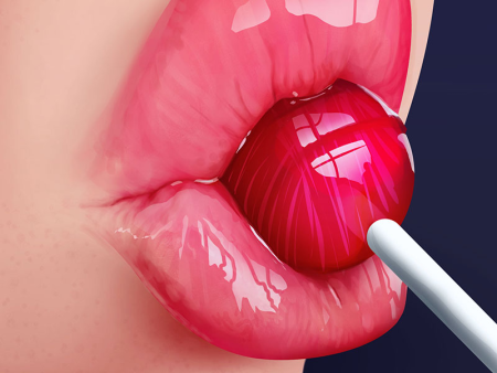 Губы с леденцом