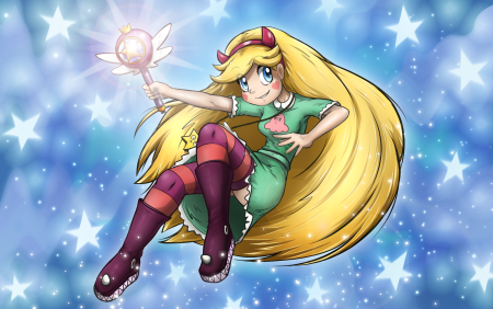 Звёздочка Баттерфляй в виде аниме