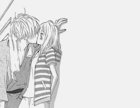 Аниме парочки чёрно белые