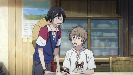 Аниме незнакомец на берегу моря Мио Сюн