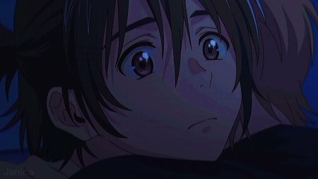 Мио аниме незнакомец на берегу